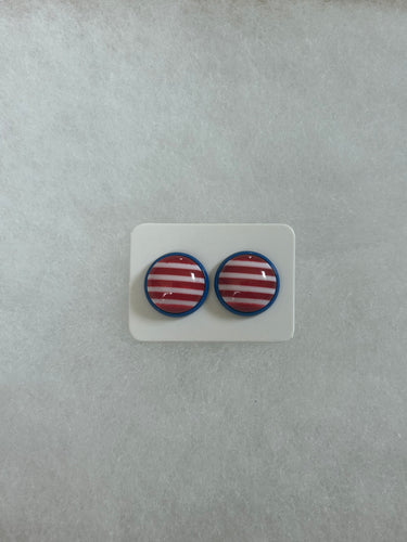 Red, White, Blue Studs