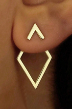 Load image into Gallery viewer, Rhombus Stud Earrings