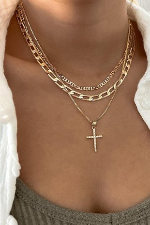 Cross Stacked necklace