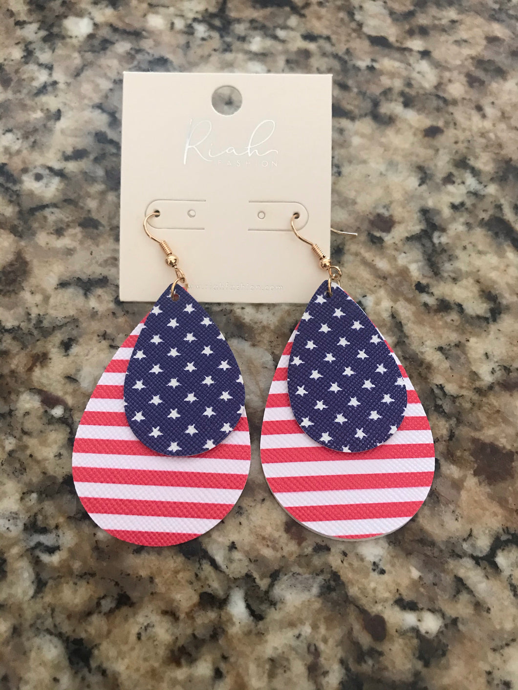 USA Leather Earrings